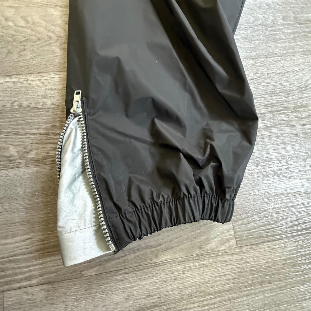 Vintage Boss by IG Design Black Windbreaker Track Pants Mens XL PVC Streetwear - Picture 3 of 6